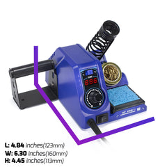 WEP 926LED V3 five replacement soldering tips arrayed for different joint sizes and tasks
