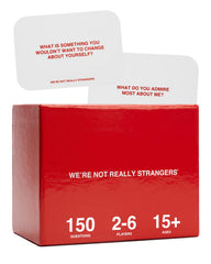 WE'RE NOT REALLY STRANGERS front box showing branding and contents