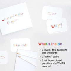 WE'RE NOT REALLY STRANGERS lápices y bloc incluidos facilitan anotaciones creativas
