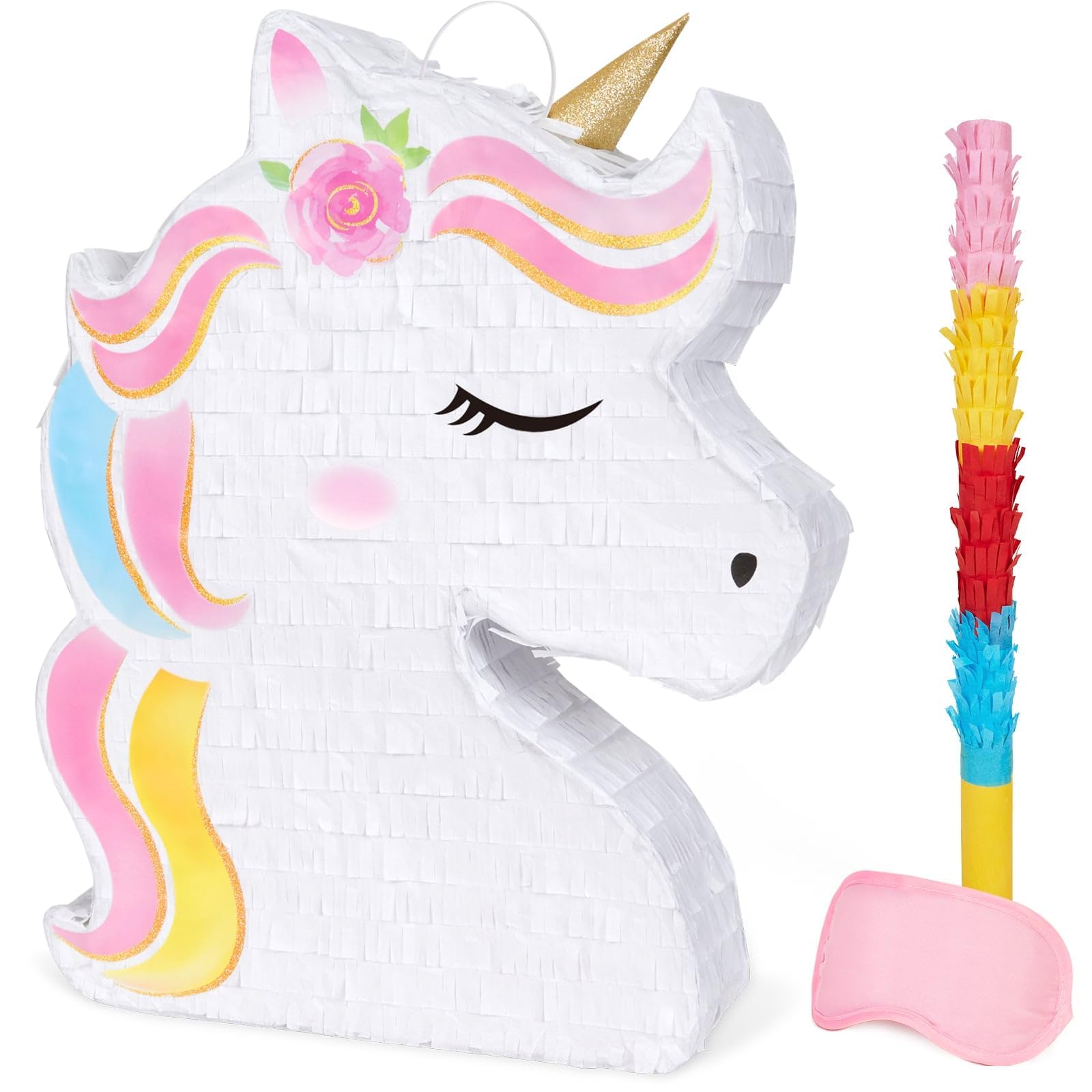 WERNNSAI piñata unicornio frente colorido que atrae miradas