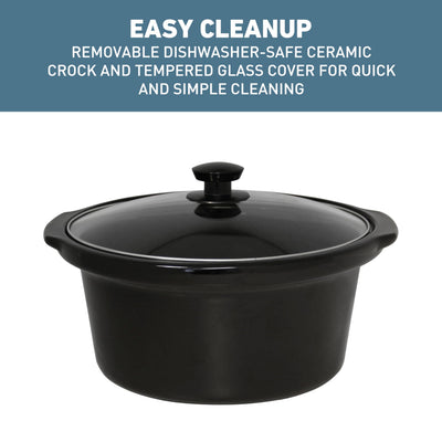 West Bend tempered glass lid detail showing clear view to monitor food and retain heat