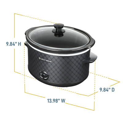 West Bend slow cooker on table in family setting showing effortless home-cooked meals