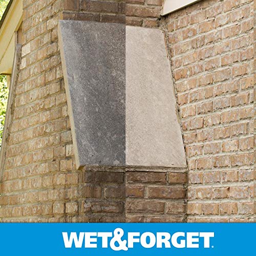 Wet & Forget etiqueta informativa con instrucciones claras, uso seguro
