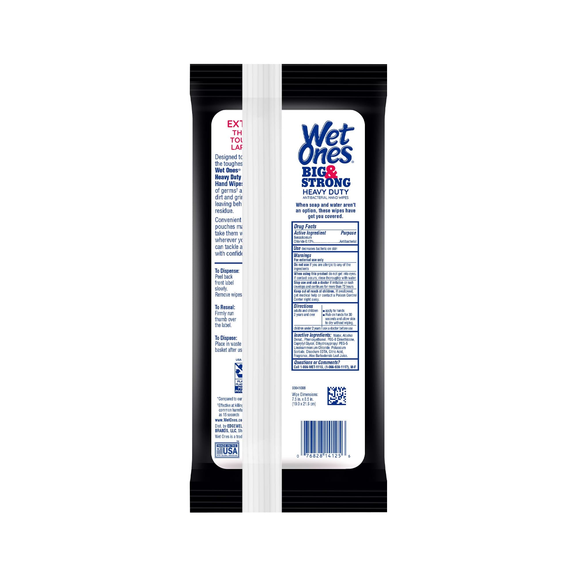 Wet Ones pila de paquetes para almacenamiento y reutilización fácil
