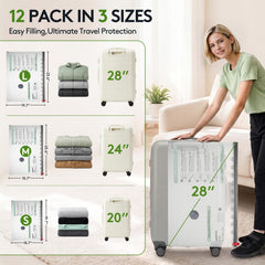 Wfiia medium bag filled with clothing to show bulk reduction and packing advantage