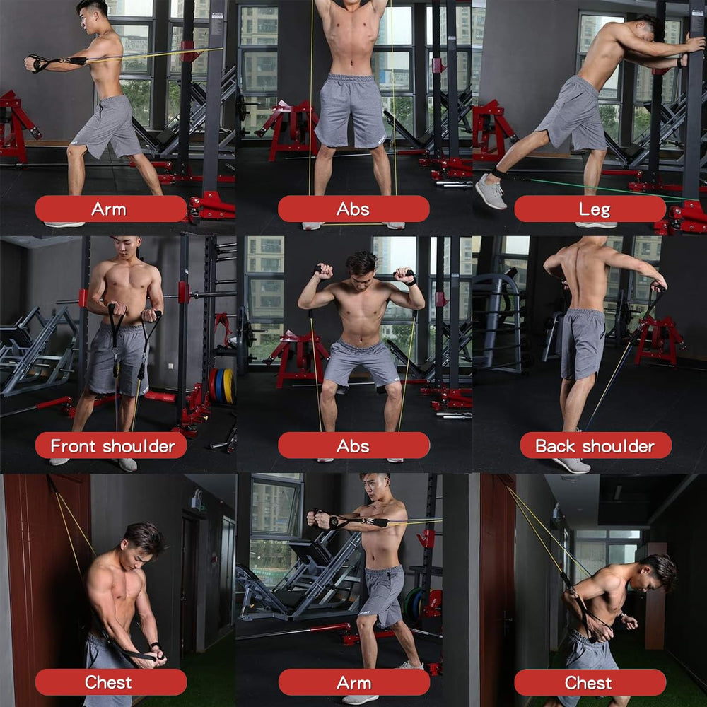 WHATAFIT kit guardado en funda portátil listo para transportar y entrenar
