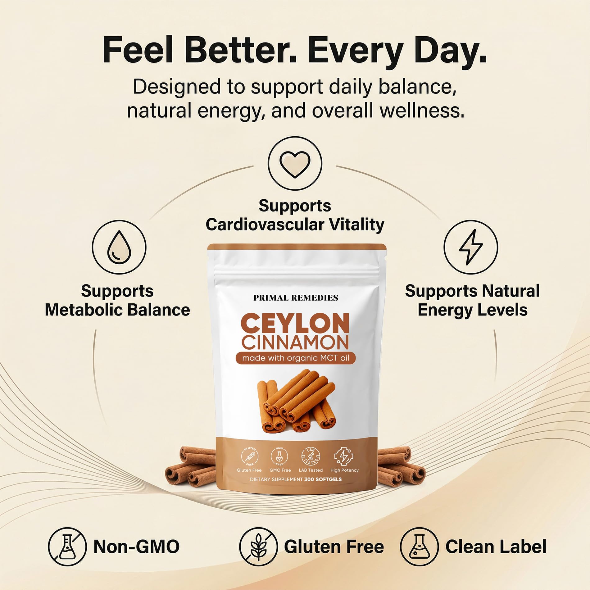 WHDEOW label detail emphasizing Cinnamomum verum identity and clean formula