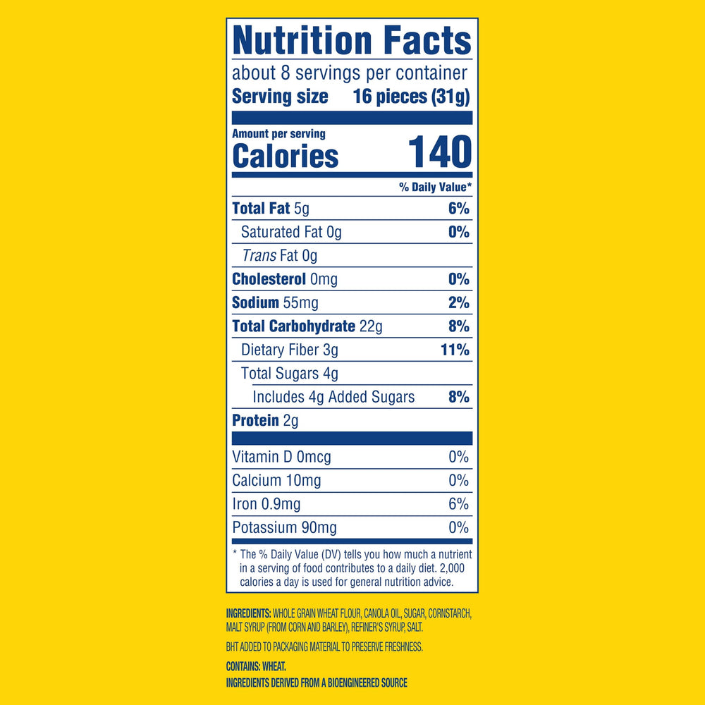 Wheat Thins galletas apiladas resaltando textura crujiente