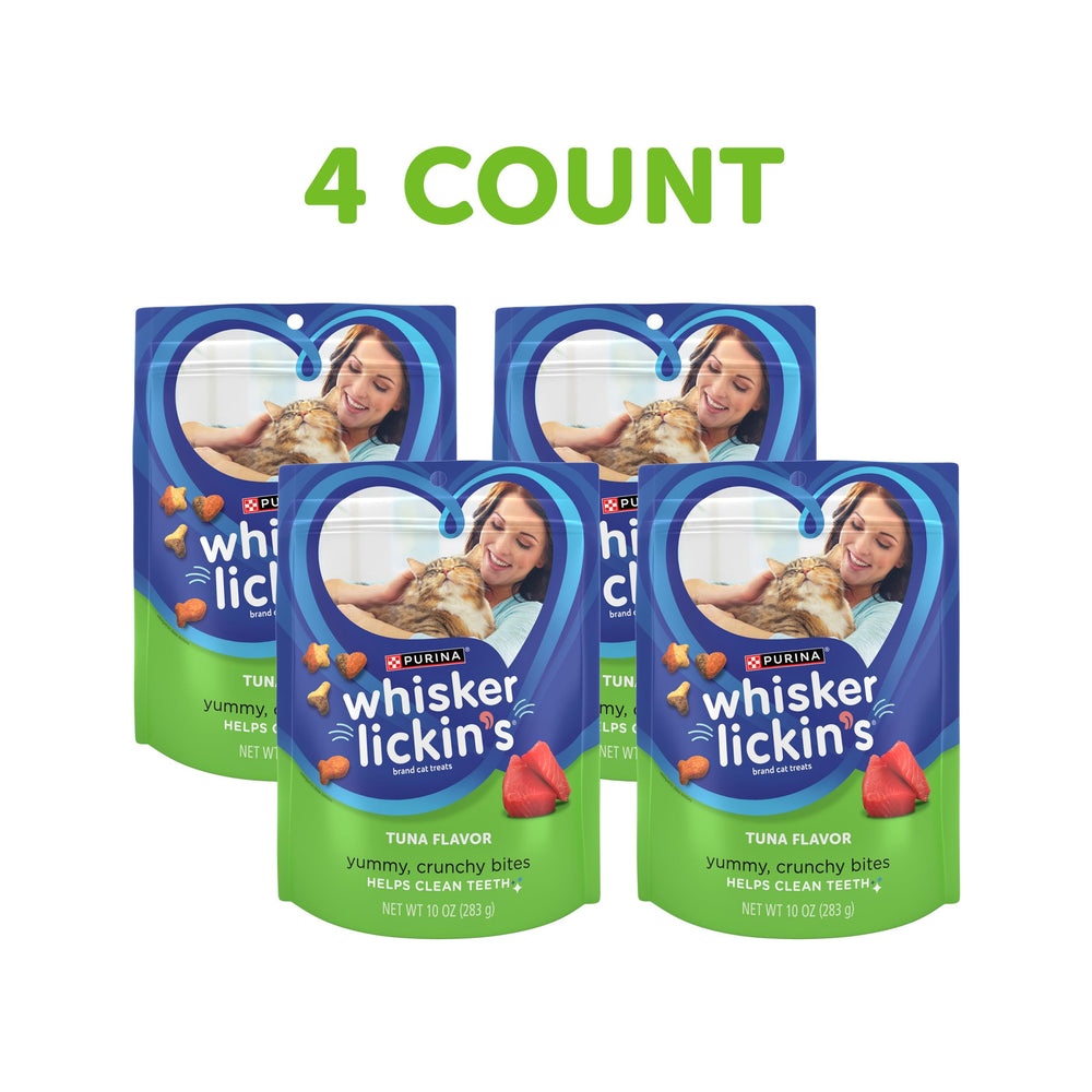 Whisker Lickin's Purina piezas en cuatro formas divertidas para estimular juego