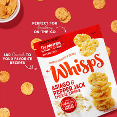 Whisps usado como topping en ensalada verde, añade crujiente y proteína