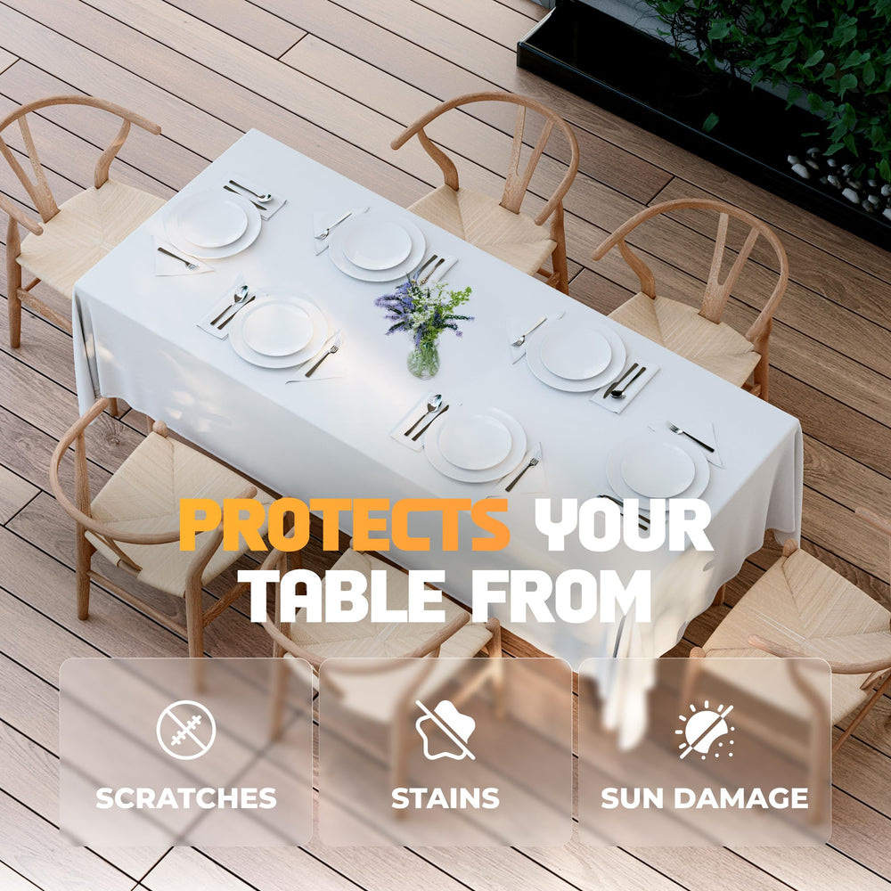 White Classic WEALUXE repelencia al agua con gota sobre la superficie, protección contra derrames