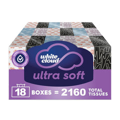 White Cloud vista frontal de la caja mostrando diseño y cantidad