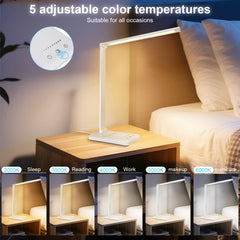 White crown panel táctil con iconos y temporizador de 30/60 minutos para apagar automático