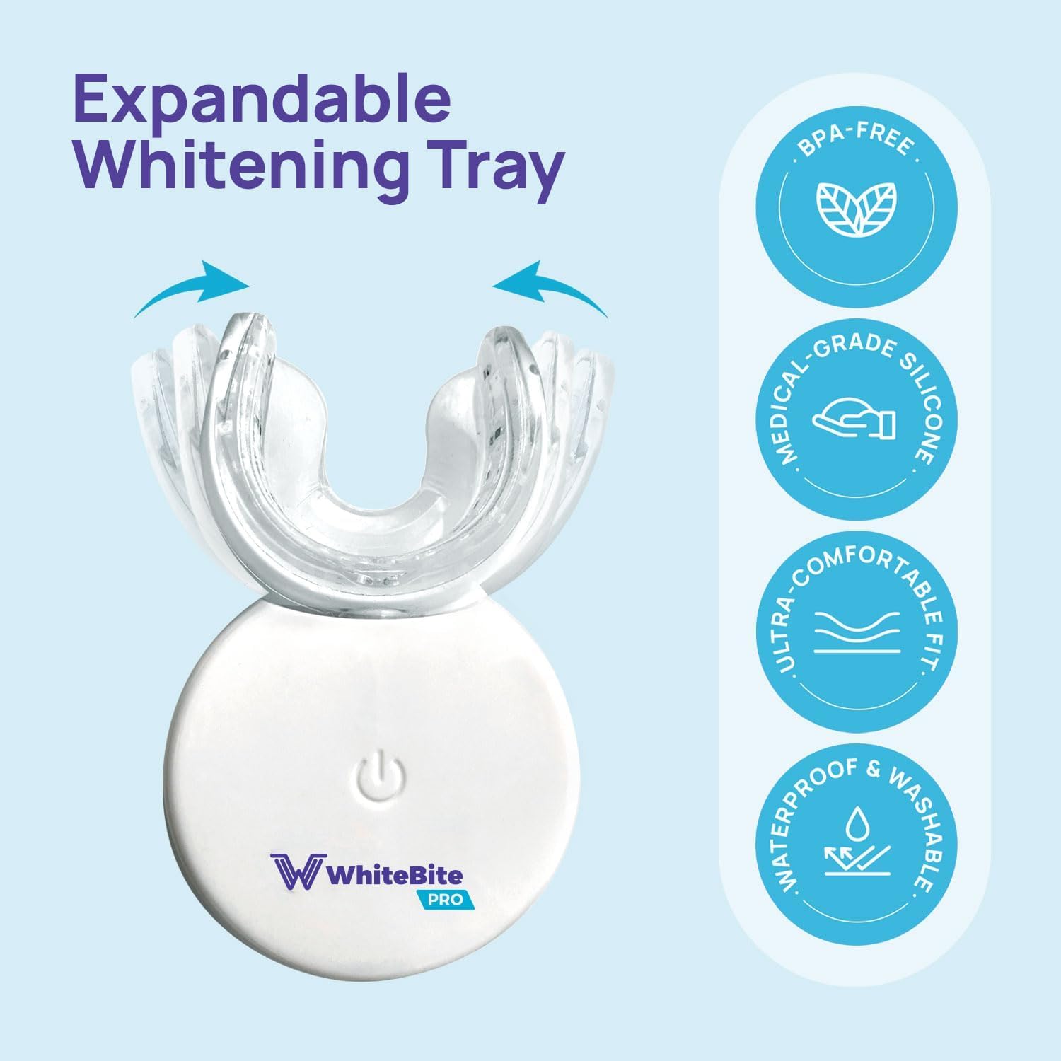 Whitebite Pro base con carga USB para recarga cómoda y portátil