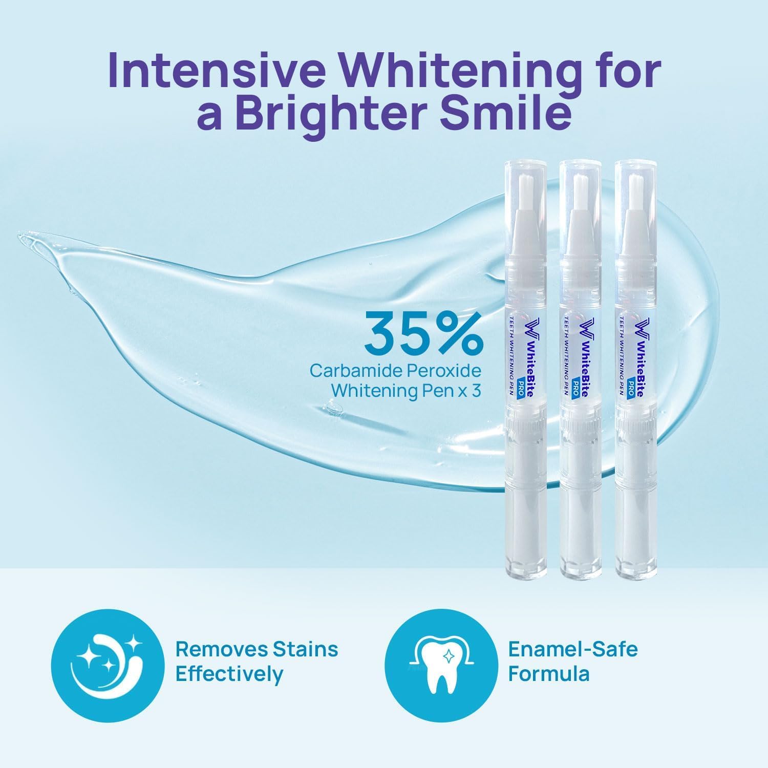 Whitebite Pro gel blanqueador 35% carbamida para eliminación de manchas