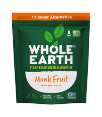 Whole Earth frente del empaque mostrando marca y tamaño 4 lb, conveniencia
