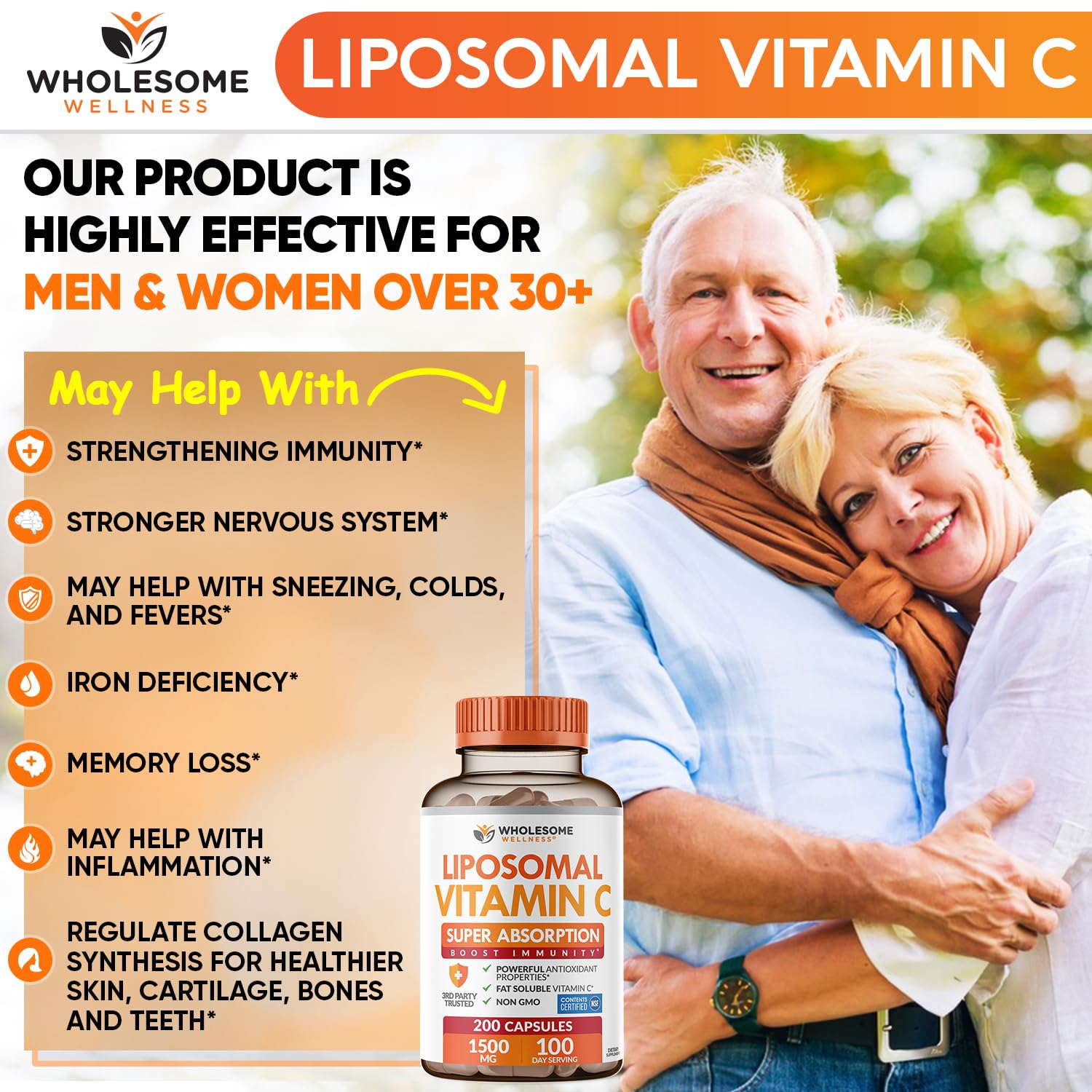 Wholesome Wellness powder and lecithin detail showing formulation transparency benefit