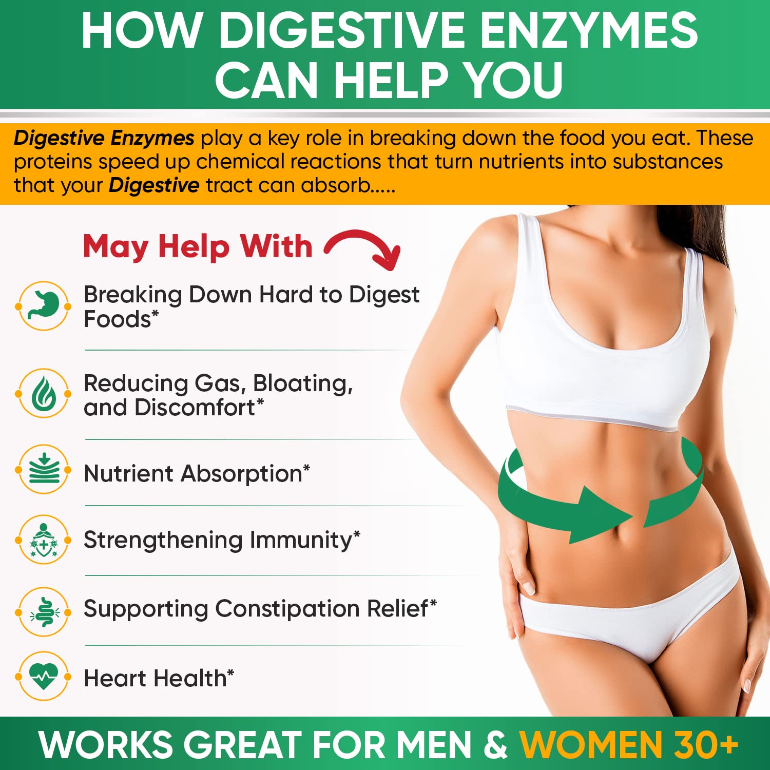 Wholesome Wellness polvo de enzimas mostrando textura y potencia natural