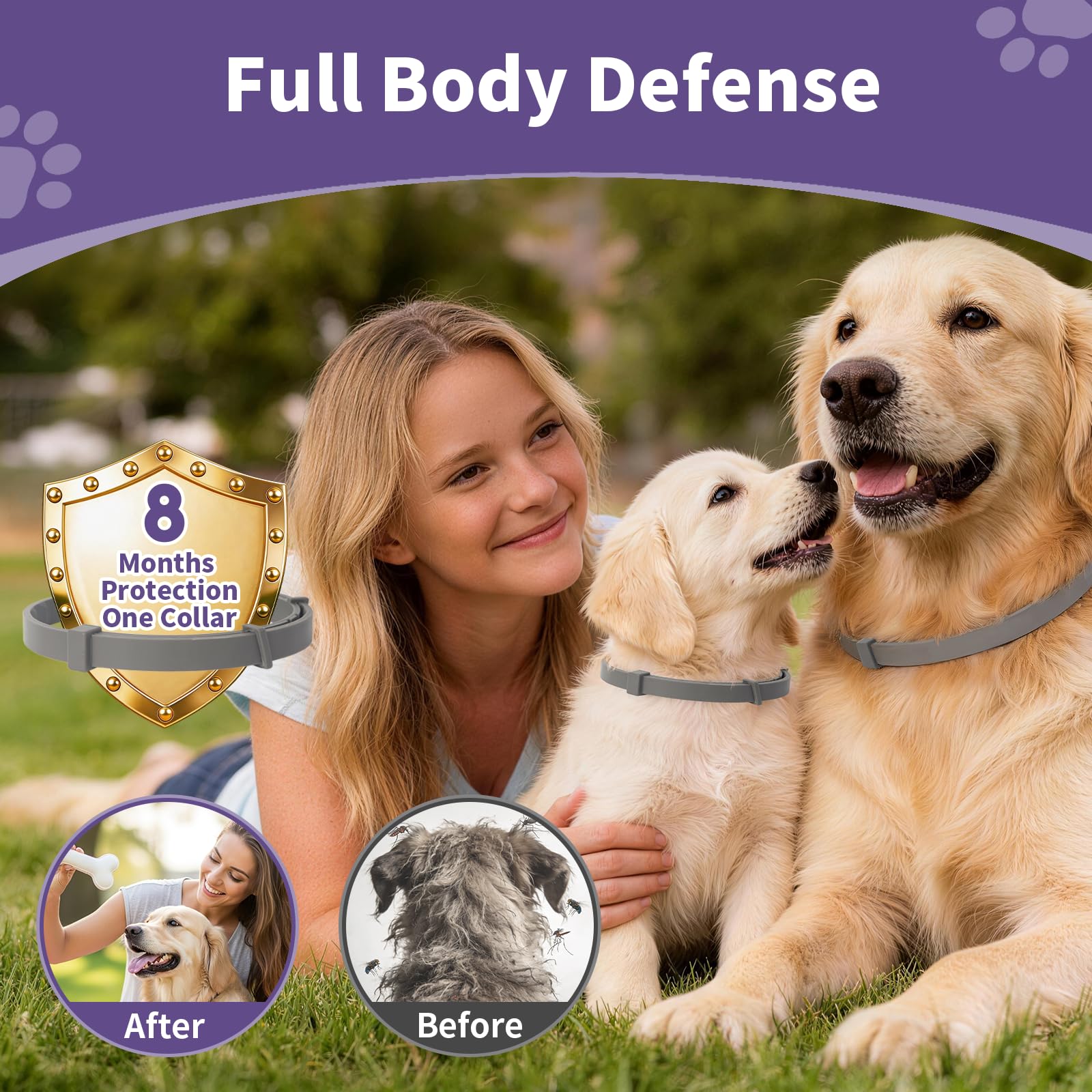 Wiiks&Wooks collar en agua para visualizar resistencia impermeable