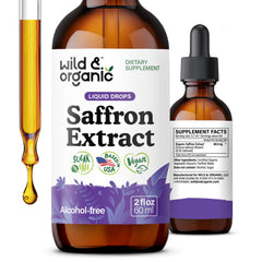 Wild & Organic frasco frontal mostrando etiqueta y tamaño práctico