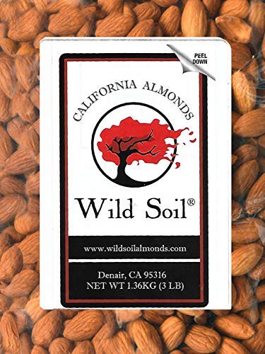 Wild Soil close-up of almond texture highlighting fresh soft moisture