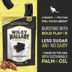 WILEY WALLABY textura de cerca que resalta suavidad y masticabilidad