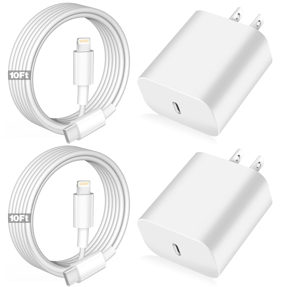 WILLTOP front packaging showing two chargers and two 10ft cables for convenience