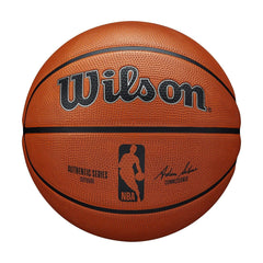 WILSON front view of outdoor basketball showing full-size regulation look and durability