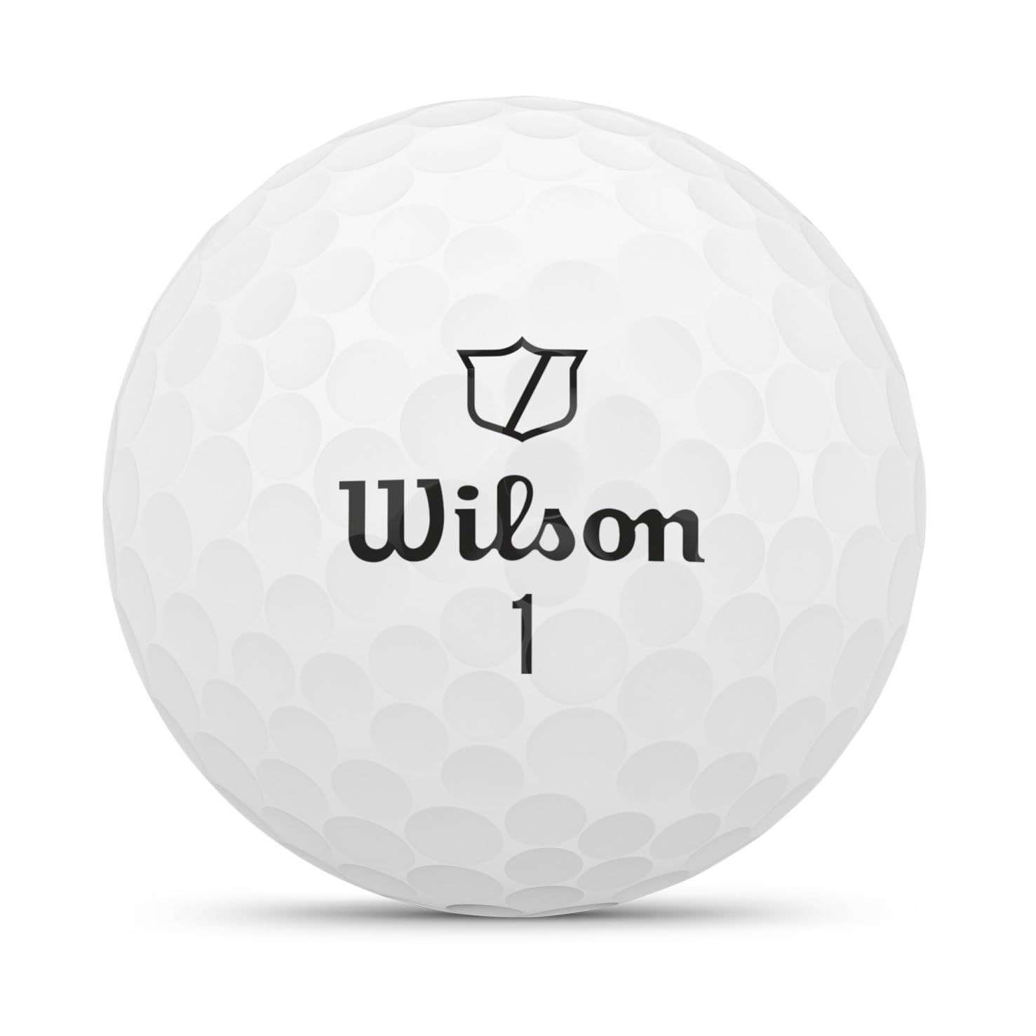 WILSON detalle de textura dimple mostrando aerodinámica y control de vuelo