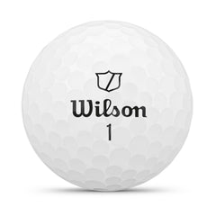 WILSON detalle de textura dimple mostrando aerodinámica y control de vuelo