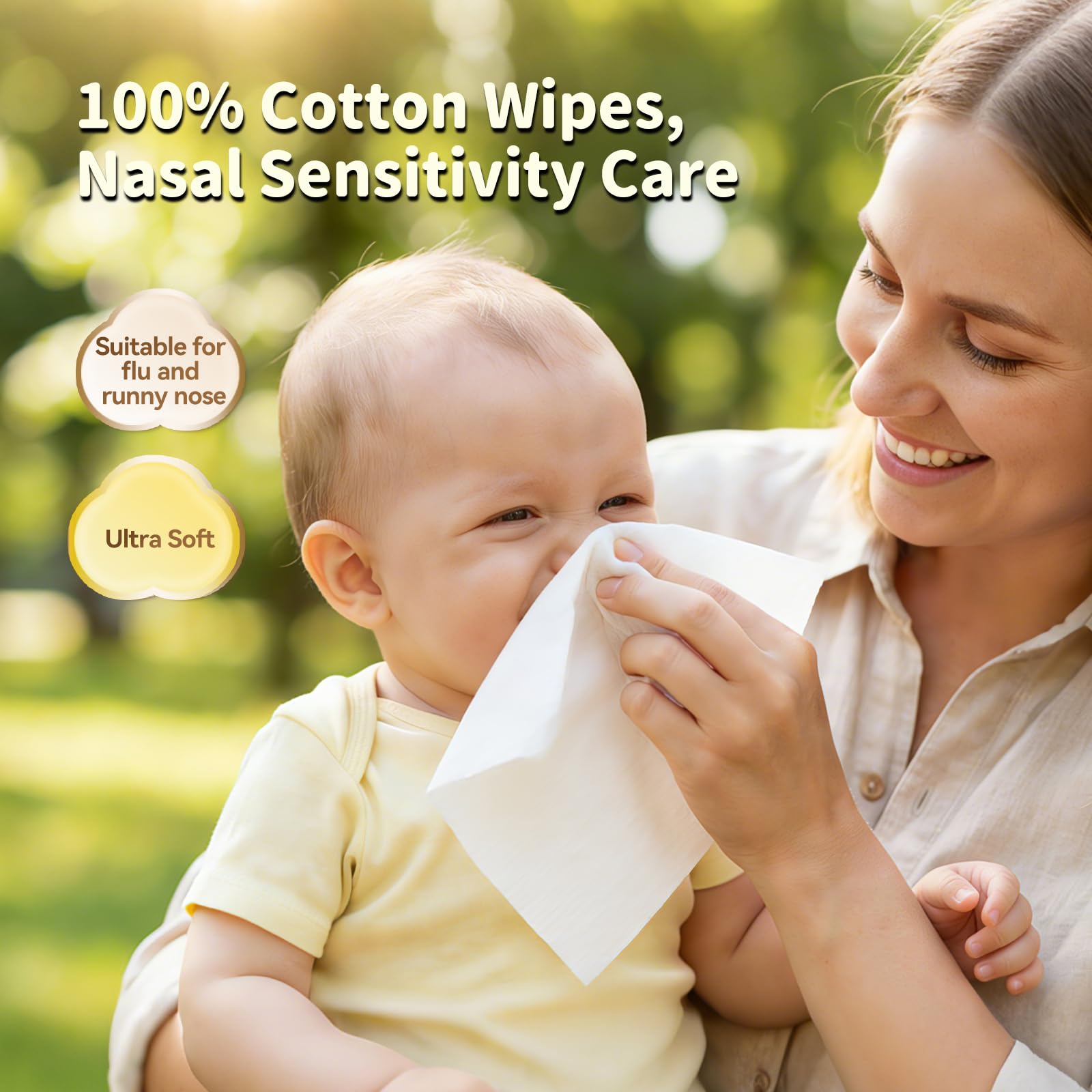 Winner wipe used during diaper change showing quick, gentle cleanup