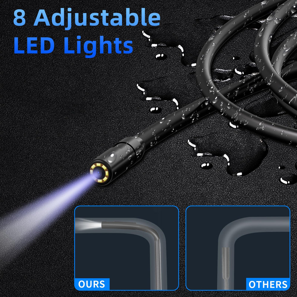 WINWEND semi-rigid 16.5ft cable shown for extended reach and flexible routing