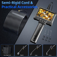 WINWEND close-up of camera head with eight LEDs for clearer interior lighting