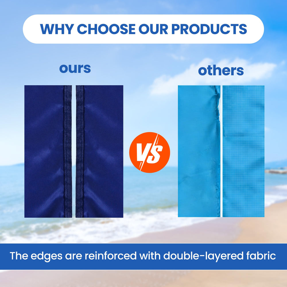 WIWIGO corner sand pocket detail illustrating secure anchoring benefits