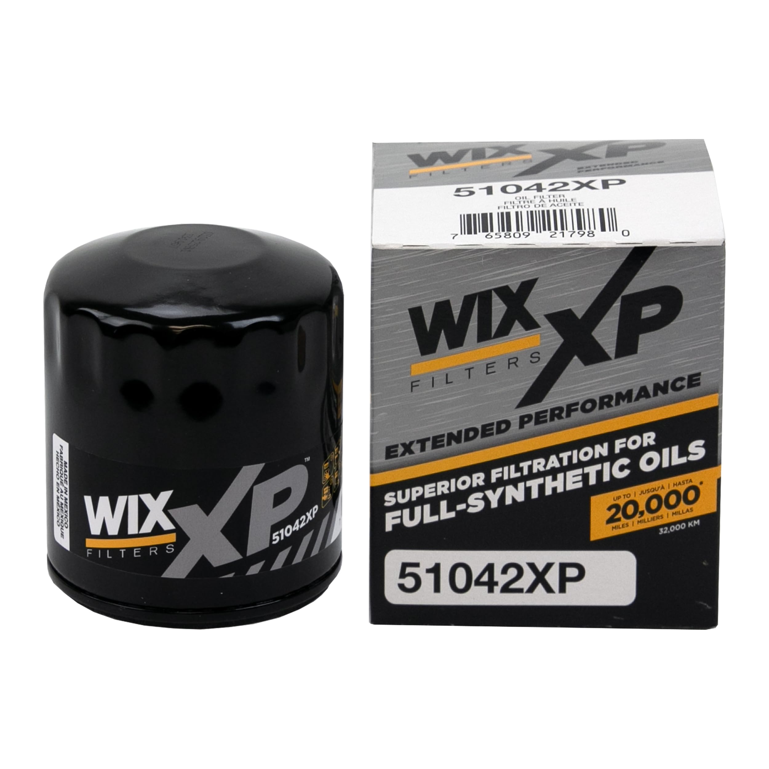Wix filtro 51042XP en empaque frontal mostrando marca y ajuste seguro