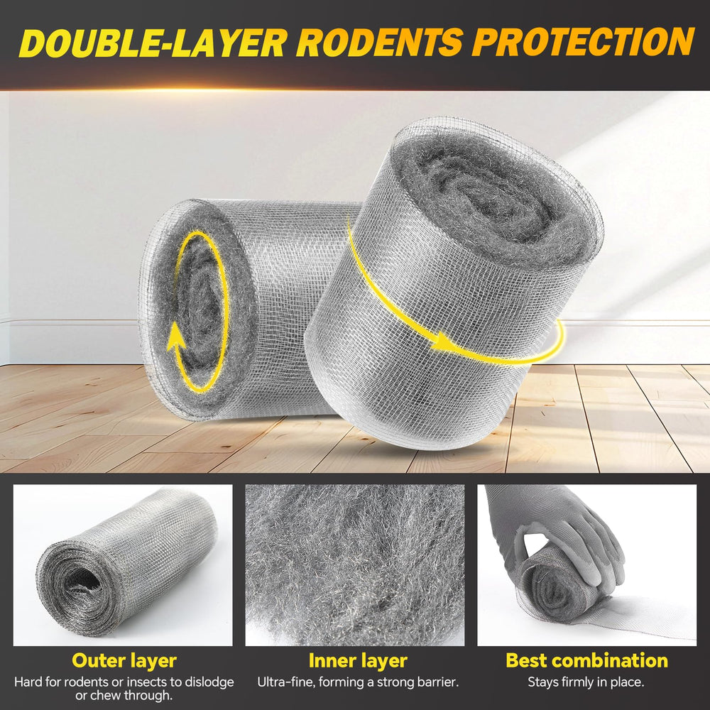 Wizcave malla de acero inoxidable en rollo, añade refuerzo duradero
