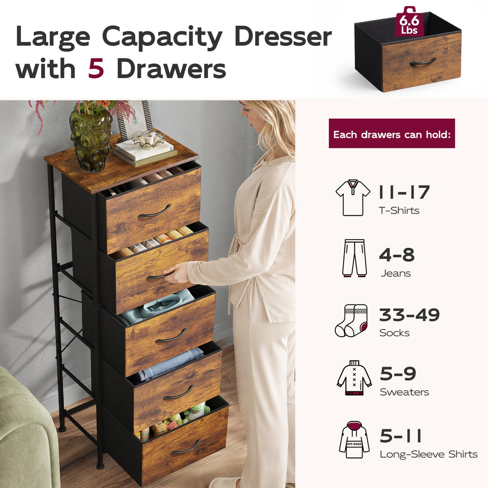 WLIVE fabric drawer handle close-up highlighting easy-pull and stain-resistant benefit