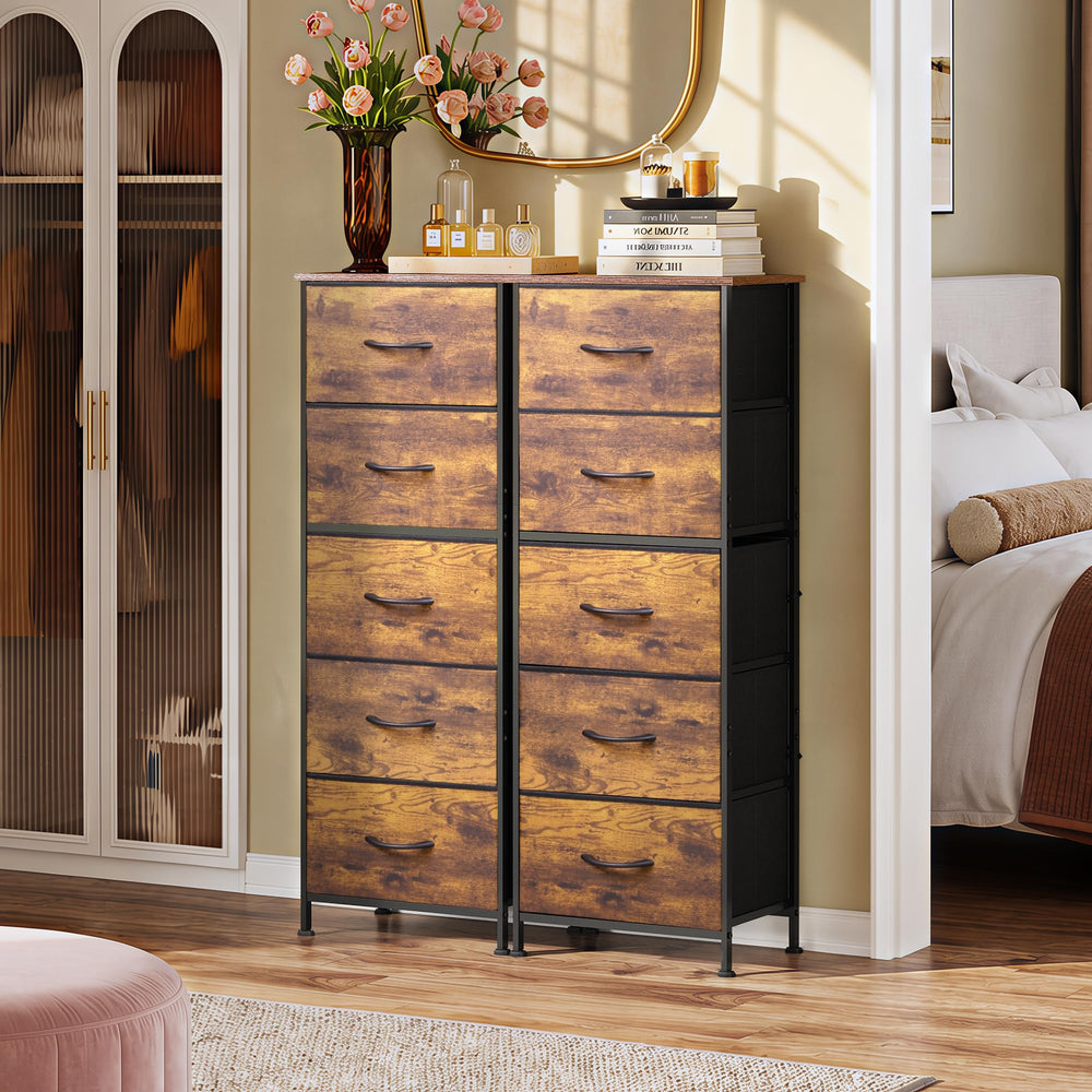 WLIVE open drawer filled with folded clothes showing organized storage benefit