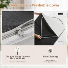 WNPETHOME funda desmontable con cremallera en L para fácil lavado