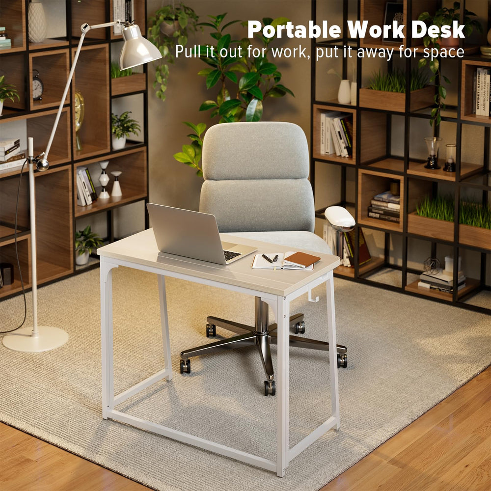 WOHOMO desk set up in RV lifestyle scene offering portable travel functionality