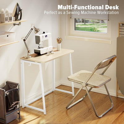WOHOMO desk next to chair showing true size and practical scale for rooms
