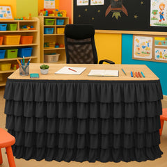 Wokuaile falda frontal del escritorio mostrando acabado profesional y orden