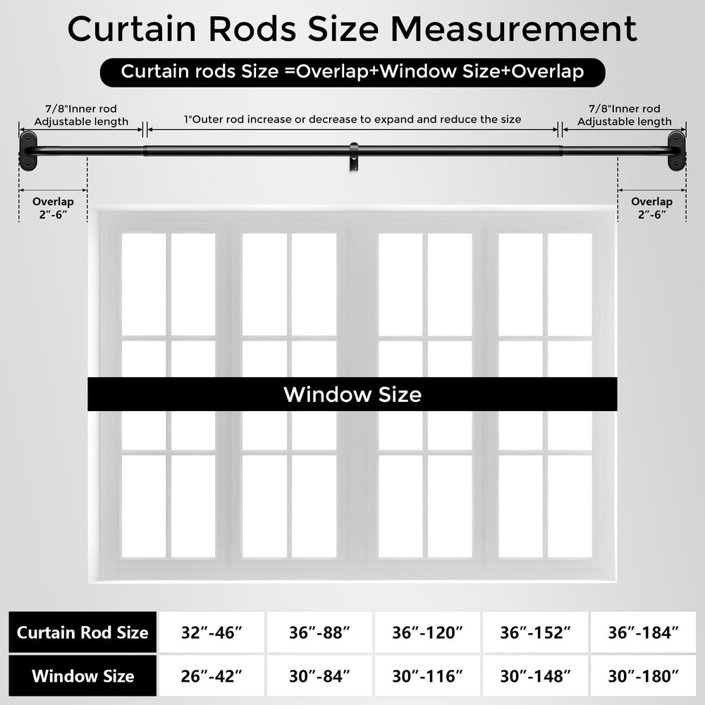 Wolistsa mounted rod holding heavy drapes to demonstrate strong, no-sag support