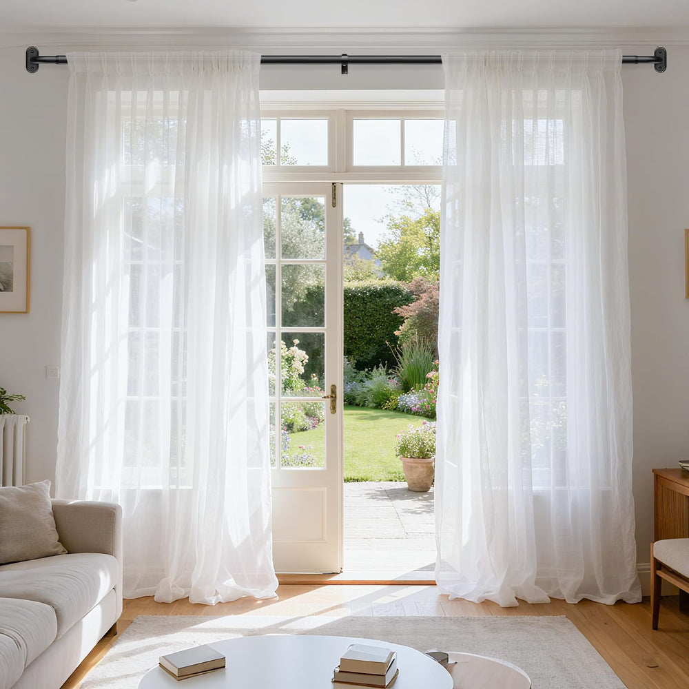 Wolistsa curved rod wrapping around window frame to block edge light