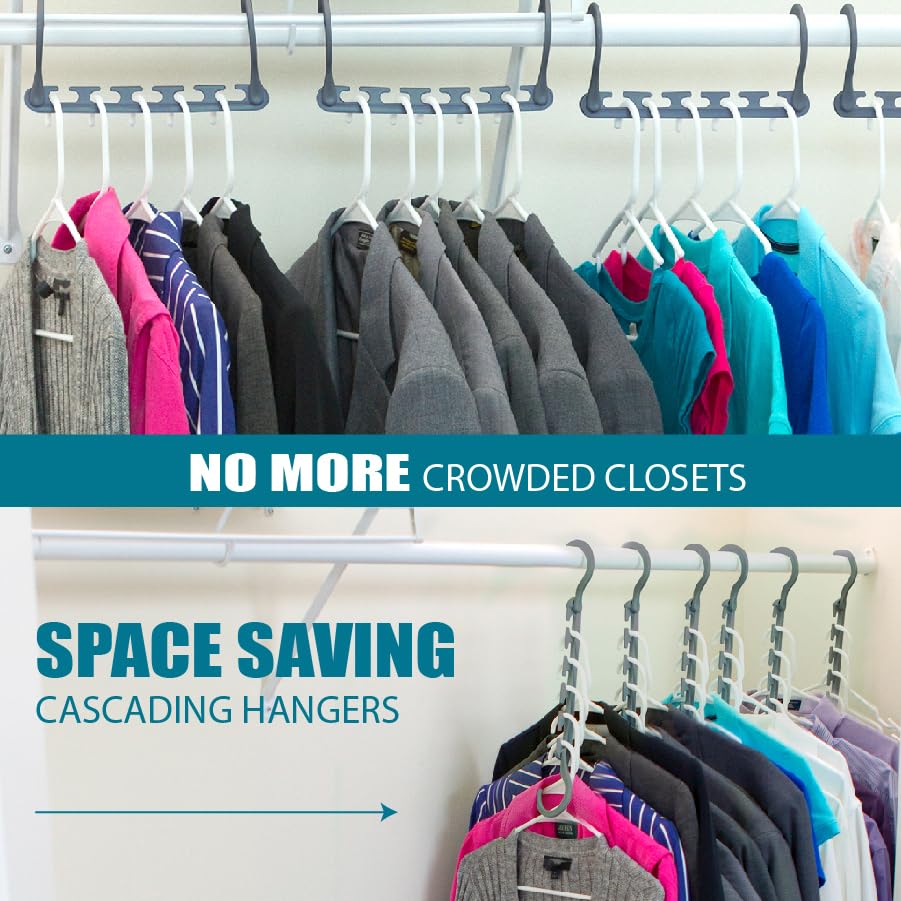 Wonder Hanger Max en dormitorio organizado mostrando orden práctico