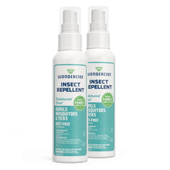 Wondercide cedarwood front packaging showing two 4 oz bottles and natural protection