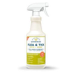 Wondercide envase frontal 32 oz mostrando etiqueta y aroma lemongrass