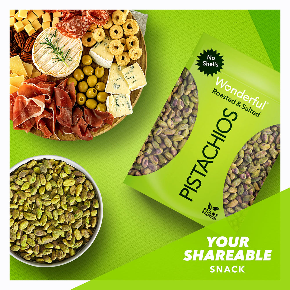 Wonderful Pistachios cierre resellable manteniendo frescura y prácticas cómodas
