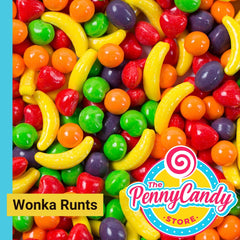 The Penny Candy Store bolsa Wonka Runts frente visible muestra contenido y conveniencia
