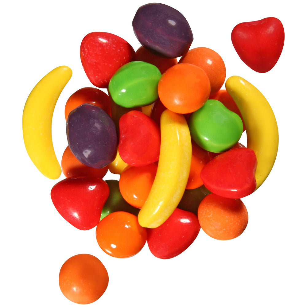 The Penny Candy Store close-up de Wonka Runts colores y formas para presentación atractiva